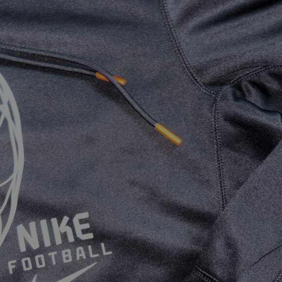 Nike Football Dri-Fit Mens Pullover Hoodie/Sweatshirt-Black-Size Large-GUC - Picture 3 of 7